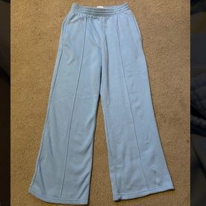 Baby blue wide leg sweatpants